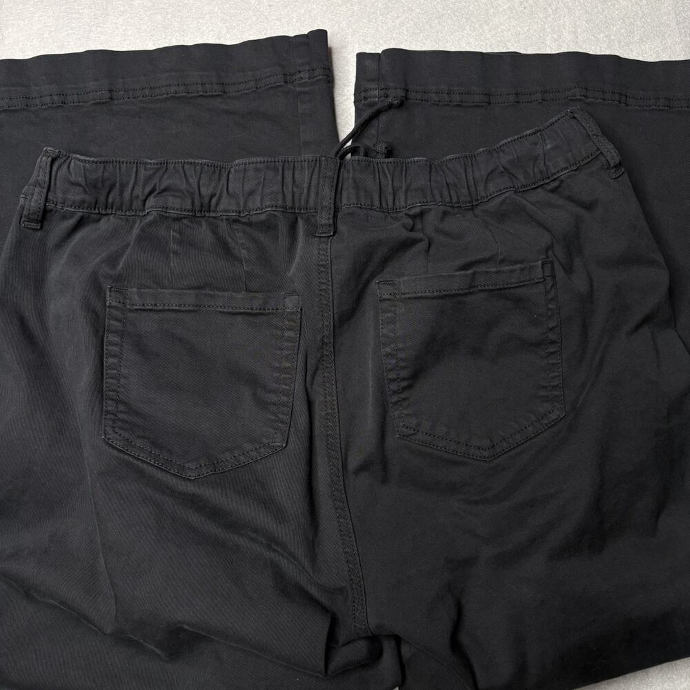 Torrid Weekend Wide Leg Crop Pants Womens Size 1 Black Pull On Plus - Picture 10 of 16
